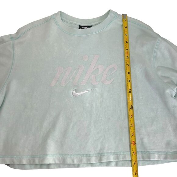 3PC Nike Aqua Blue Acid Washed Short Set - Picture 5 of 16